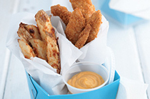 Oven-Fried Chicken Tenders and Fries