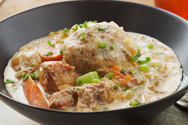 Slow-Cooked Pork Stew with Dumplings