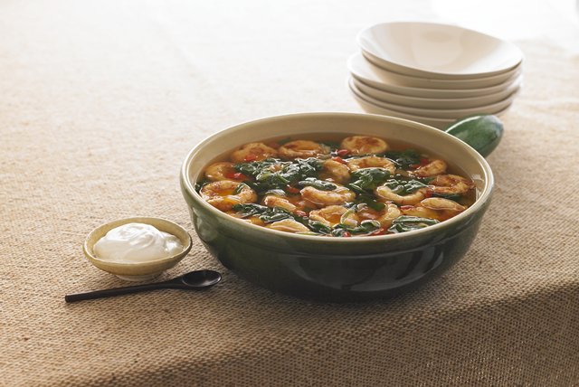 Vegetables and Corn Dumpling Soup