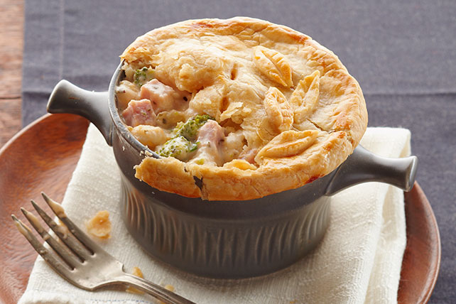 Ham Pot Pie with Cheese and Veggies