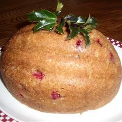 Nanny's Steamed Cranberry Pudding