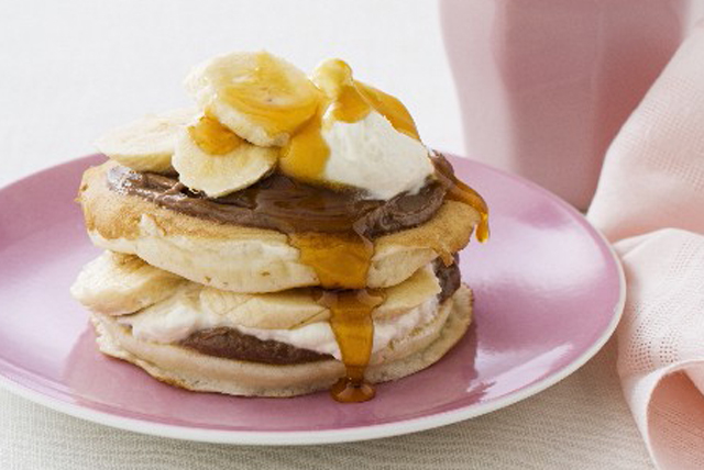 Double-Decker Banana Pancakes