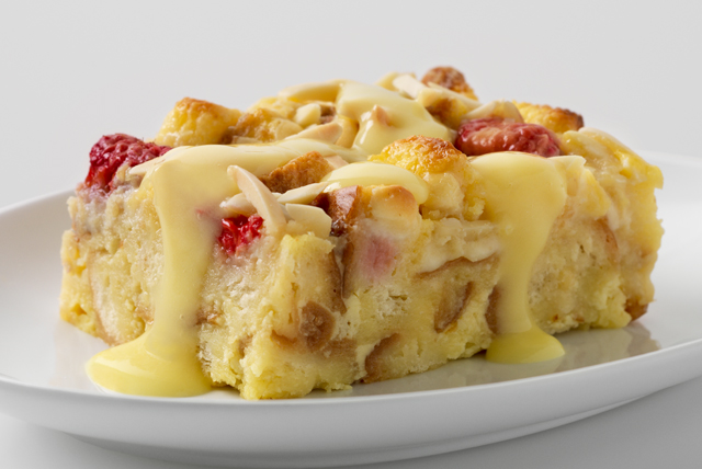 White Choco-Berry Bread Pudding