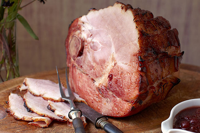 Cranberry-Glazed Ham