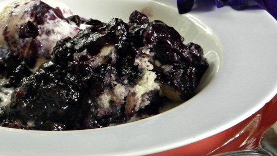 Easy Fresh Blueberry Cobbler