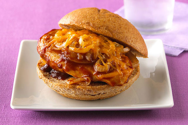 Cheesy BBQ Chicken Sandwiches