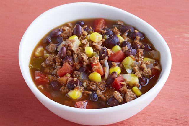 Western Bean and Burger Soup