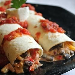 Delicious Black Bean Burritos