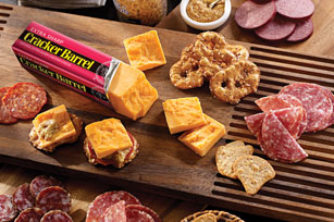 Cheddar & Sausage Cheese Board