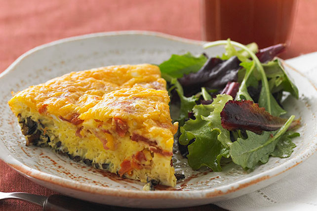 Wild Rice, Bacon & Cheddar Frittata
