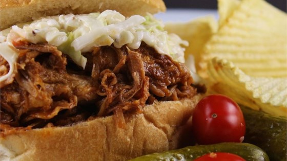 Slow Cooker Barbequed Pork for Sandwiches