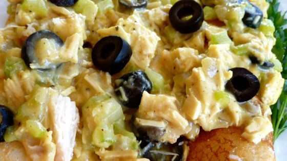 Olive and Chicken Curry Crepes
