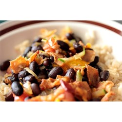 Black Beans with Bacon