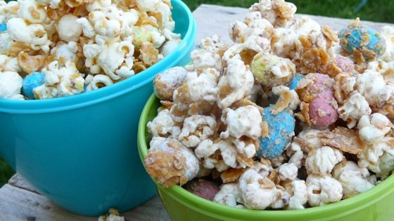 Malted White Chocolate Popcorn with Robin's Eggs