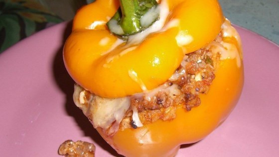 Beef and Mushroom Stuffed Peppers