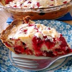 Crustless Cranberry Pie