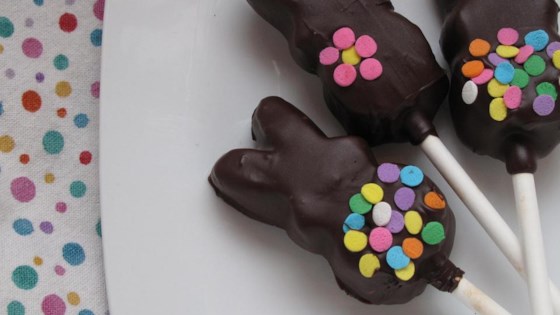 Instant Chocolate Covered Bunnies (On a Stick)