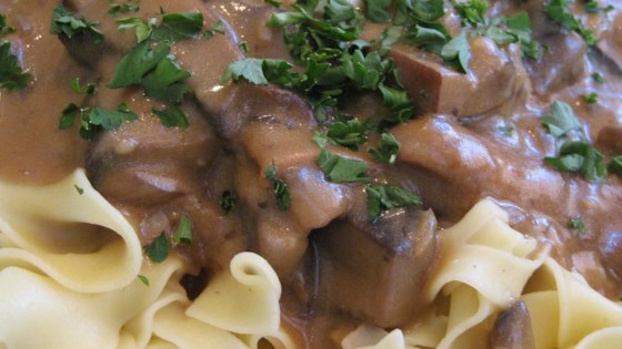 Portobello Mushroom Stroganoff