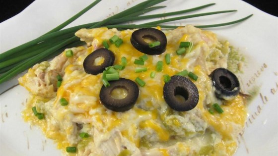 White Chicken Enchilada Slow-Cooker Casserole