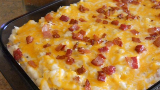 Twice Baked Potato Casserole With Bacon