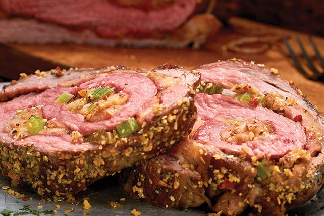 Hearty Tuscan Herb Parmesan-Stuffed Flank Steak