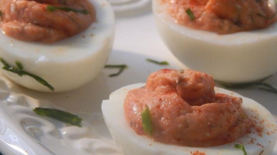 Easy Smoked Salmon Deviled Eggs