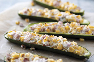 Sweet Corn-Stuffed Zucchini