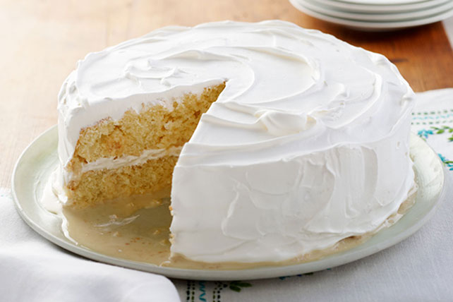 Layered Lemon Tres Leches Cake