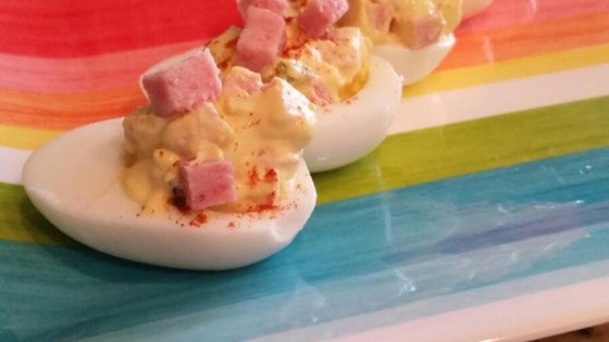 Deviled Eggs with SPAM® with Bacon