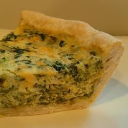 Light and Fluffy Spinach Quiche