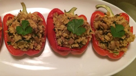 Bela's Stuffed Red Bell Peppers