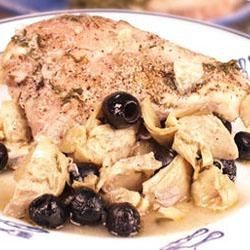 Artichoke and Black Olive Baked Chicken