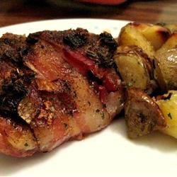 Bacon-Roasted Chicken with Potatoes