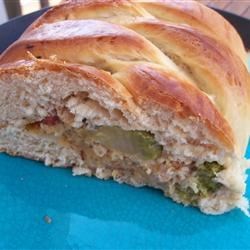 Chicken and Broccoli Braid