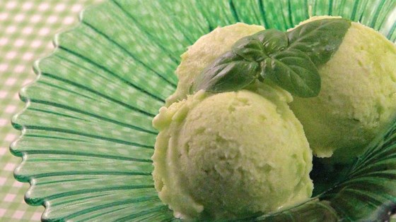 Pineapple and Basil Sorbet