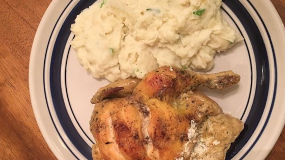 Cornish Hens with Garlic Cream Cheese