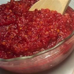 Cranberry Orange Relish with Orange Flavored Liqueur