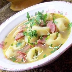 Mushroom, Leek, Chicken Sausage and Tortellini Soup