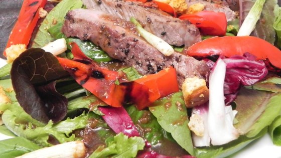 Grilled Sirloin Salad with Sesame-Ginger Dressing