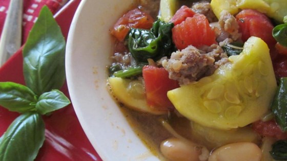 Tuscan Bean, Chicken, and Italian Sausage Soup