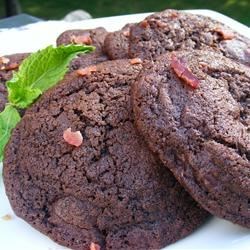 Chocolate-Chocolate Chip Bacon Cookies