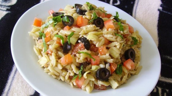 Orzo Tomato Artichoke  Salad