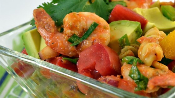 Confetti Shrimp Cocktail Pasta Salad