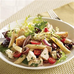 Mediterranean Turkey Pasta Salad