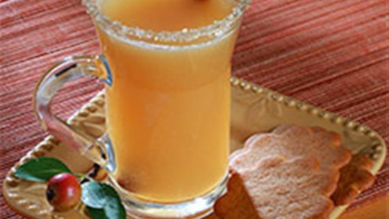 Caramel Apple Cider with Salty-Sweet Rim