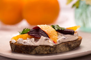 Roasted Beet & Orange Bruschetta