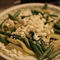 Fresh Green Beans, Fennel, and Feta Cheese