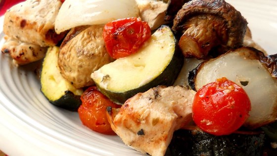 Greek Island Chicken Shish Kebabs