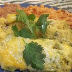 Sour Cream Chicken Enchiladas