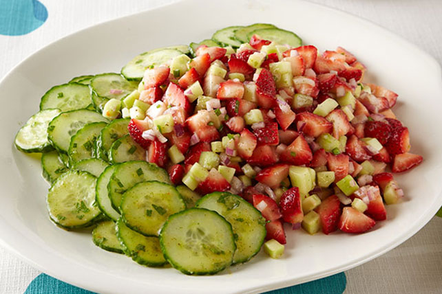 Strawberry, Cucumber & Mint Salad